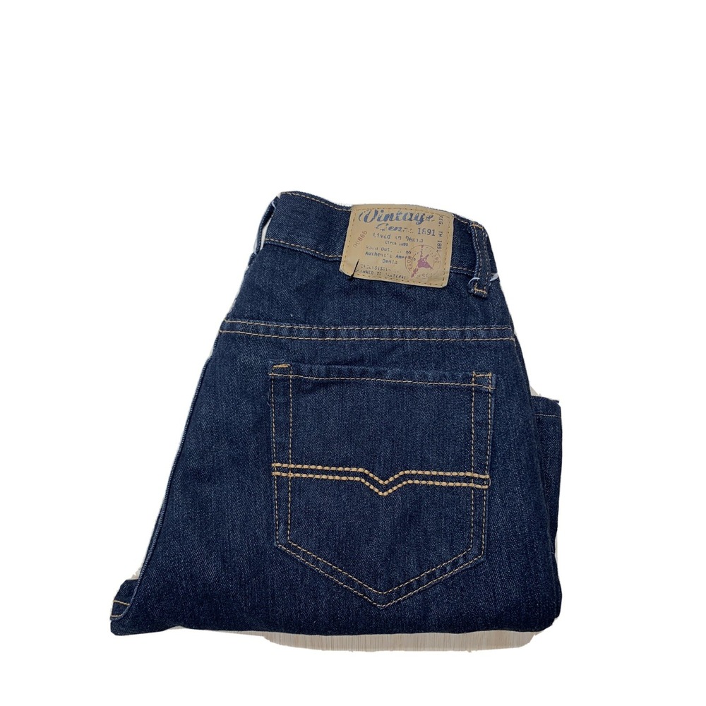 Mens Dark Blue Denim‎ Jeans  Sz 30x30 Approx 30x24 Vintage Genes 1891 Pre-owned